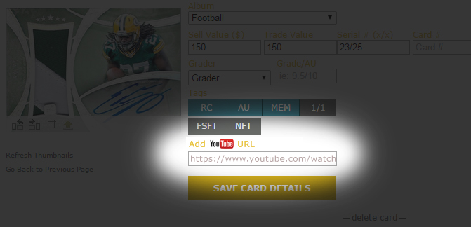 Verified accounts that subscribe to our Pro features will be able to add YouTube Links