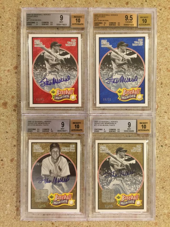 Sold at Auction: 1999 Upper Deck SP Signature Edition Stan Musial