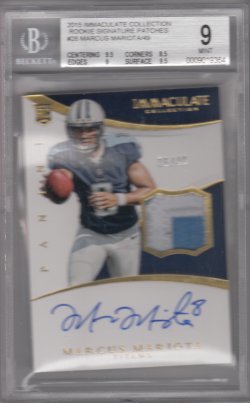 2015 Panini Immaculate Marcus Mariota RPA