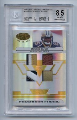 2006 Leaf Certified Materials #210 Reggie Bush JSY/1 of 1 RC BGS 8.5