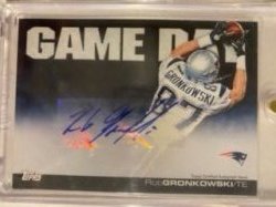 2011 Topps game day auto rob gronkowski