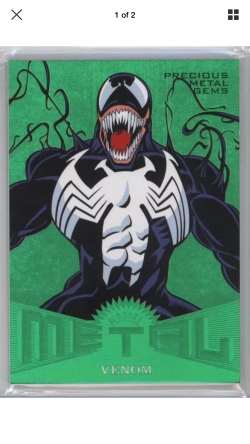 2017 Fleer Ultra Spider-Man Venom Precious Metal Gems Green