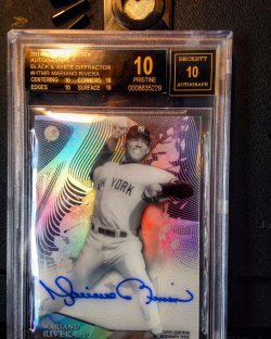 2014 Topps Tek Mariano Rivera Black and White Diffractor Auto /15