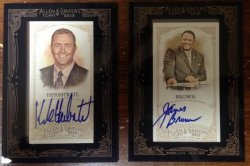 2012 Topps Allen & Ginters  Kirk Herbstreit James Brown Mini Autos