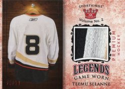 2021  Sport Kings Volume 2 Legends Premium Relics Red Selanne