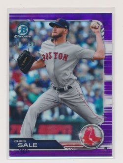    Chris Sale 2019 Bowman Chrome Purple Refractor /250