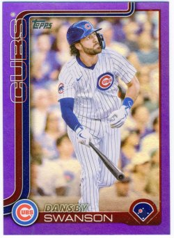 2025 Topps Purple Rainbow Foil Dansby Swanson