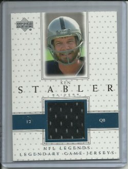2000 Upper Deck Legends Legendary Jerseys Ken Stabler