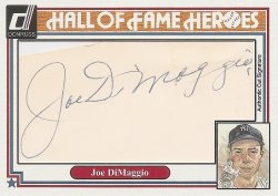 2015  Custom Hall of Fame Heroes Autographs Joe DiMaggio