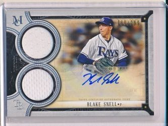 Blake Snell Autographed 2017 Topps Inception Jersey Auto Card 7/25 MLB -  All Sports Custom Framing