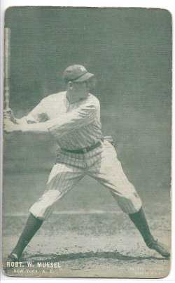 1927  Exhibits 1927 Bob Meusel Exhibits Green Tint