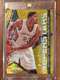 2014 Panini Prizm Anthony Davis "Superstars" Gold