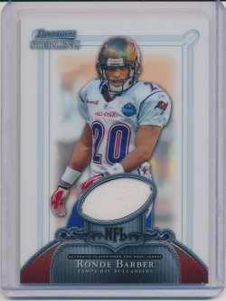    Ronde Barber 2006 Bowman Sterling Jersey