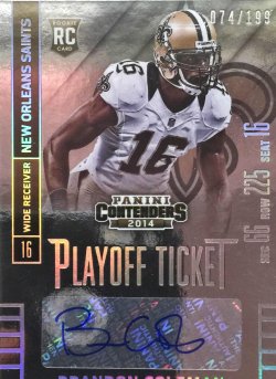 2014  Playoff Contenders Brandon Coleman Playoff Ticket