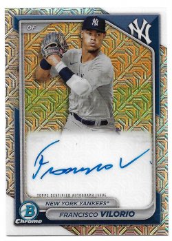 2024 Bowman Chrome Yankees Francisco Vilorio BC 24