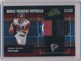    Roddy White 2005 Playoff Absolute Memorabilia Rookie Premiere Materials /750