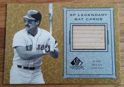 2001 Upper Deck SP Legendary Cuts Wade Boggs - G.U. Bat