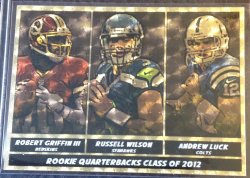 2012  Custom superfractor Russell Wilson,rg3,Luck