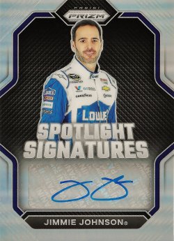 2023 Panini Prizm Racing Spotlight Signatures Jimmie Johnson