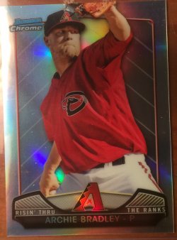 2013 Bowman Chrome Mini Risin Thru The Ranks Archie Bradley