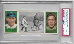 1912   Hassan 1912 T202 Harry Lord at Third/Lennox/Tinker PSA 4 2/6/26