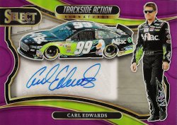2025 Panini Select Racing Trackside Action Signatures Carl Edwards