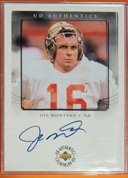 1998 Upper Deck UD Authentics Joe Montana