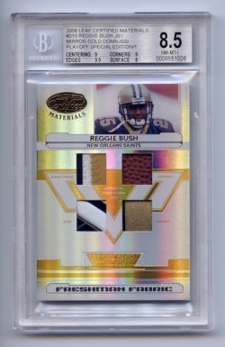 2006 Leaf Certified Materials Mirror Gold Materials #210 Reggie Bush/Donruss/Playoff Special Edition/1 of 1 BGS 8.5
