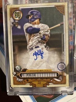 2022 Topps gq auto yohel pozo