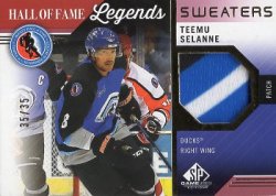 2021/22  SP Game Used HOF Legends Sweaters Patch Selanne