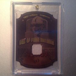 2001 Fleer  Troy Aikman Hall Of Fame Material 