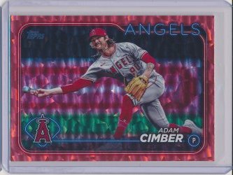    Adam Cimber 2024 Topps Update Red Crackle Foil /199