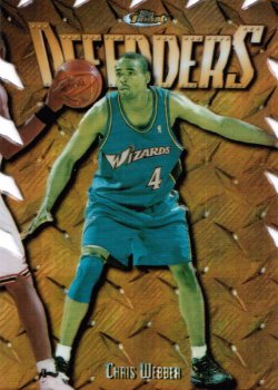 1997-98 Topps Finest Embossed Refractors Chris Webber Gold #ed 18/74