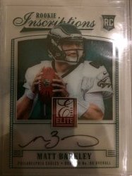 2013 Panini Elite Rookie Inscriptions Black Matt Barkley