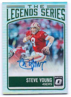 2016 Panini Optic Donruss Steve Young The Legends Series Autograph