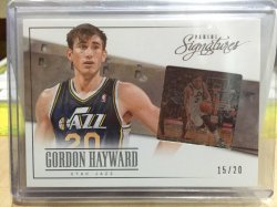 2014 Panini Signatures Gordon Hayward Film Veterans Onyx