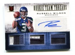 2012 Panini Momentum Russell Wilson Rookie Team Threads