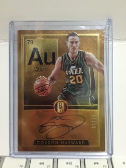 2015 Panini Gold Standard Gordon Hayward AU Autographs