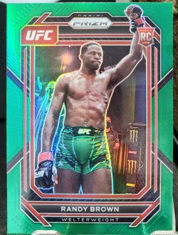 2023 Panini Prizm UFC Randy Brown Rookie Green Prizm