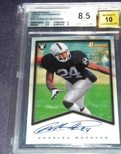 1998 Bowman Bowman Charles Woodson Rookie Auto GOLD