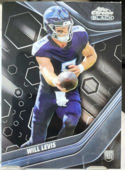 2023 Topps Composite Chrome Black Football Will Levis Rookie