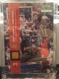 2000 Upper Deck Upper Deck Collectibles  Michael Jordan Game Used Floor 1998 NBA Finals