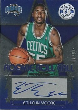2012-13 Panini Totally Certified Etwaun Moore Rookie Roll Call Blue