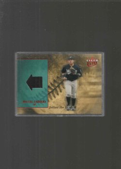 2005 Fleer fleer ultra miguel cabrera follow the leader jersey card