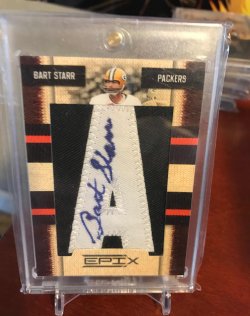 2010 Panini Epix Canton Lettermen Auto Bart Starr