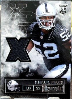 2014 Panini Playbook Khalil Mack Rookie X and Os Jersey