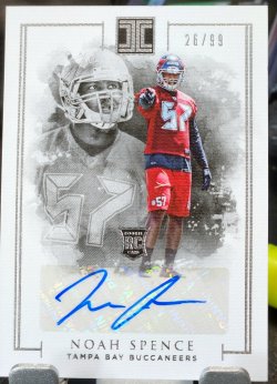2016 Panini Impeccable Noah Spence Rookie Autograph