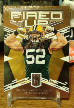 2017 Panini Elite Fired Up Gold Clay Matthews
