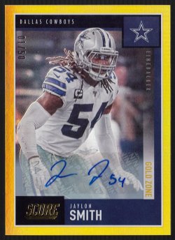 JAYLON SMITH 2020 CERTIFIED FABRIC OF THE GAME DALLAS COWBOYS