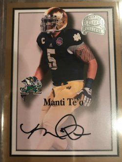 2013 Fleer Retro Manti Teo MT-20